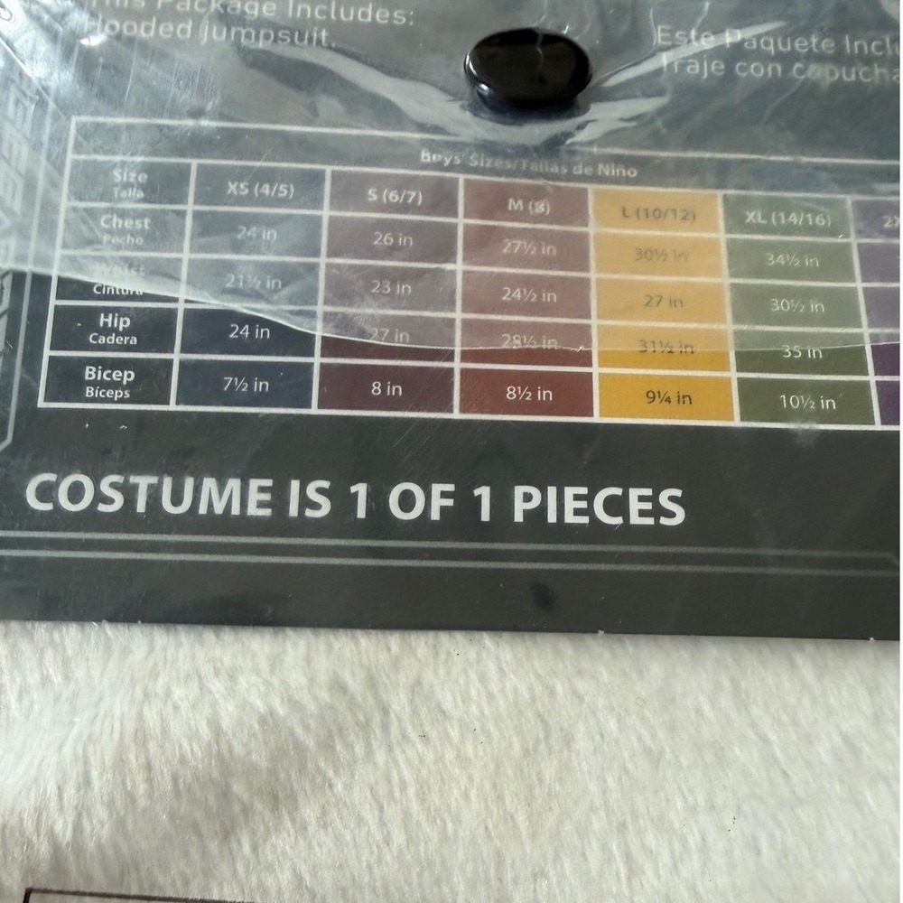 Disguise Owlbear Jumpsuit Costume Youth Size 8 White Dungeons & Dragons Deluxe - Picture 8 of 8